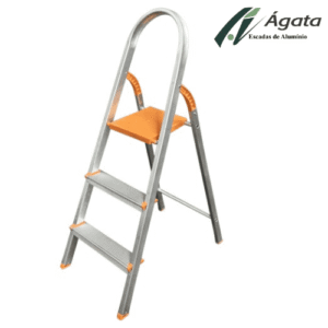 ESCADA DOMESTICA ALUM 03 DEGRAUS AGATA