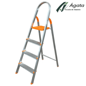 ESCADA DOMESTICA ALUM 04 DEGRAUS AGATA