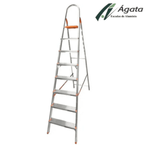 ESCADA DOMESTICA ALUM 08 DEGRAUS AGATA
