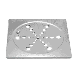 GRELHA AC INOX QUAD 10 S/ CAIXILHO CLARA INOX 1300