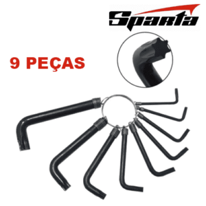 CHAVE JOGO TORX CURTA 09 PCS SPARTA