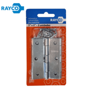 DOBRADICA KIT C/ 3PCS GALVANIZADA 2.1/2″ RAYCO