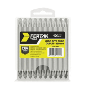 PONTEIRA PHILLIPS DUPLO PH2 CRV 110MM C/10UN FERTAK 4842#