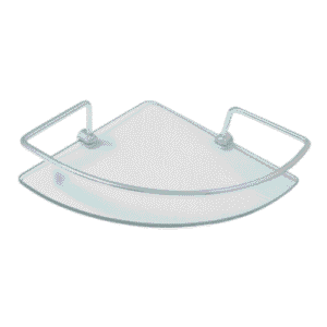 PORTA SHAMPOO CANTO INOX C/ VIDRO CLARA INOX 1205