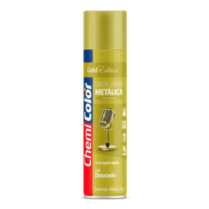 SPRAY T. METALICA CHEMICOLOR DOURADO 400ML C/6UN#