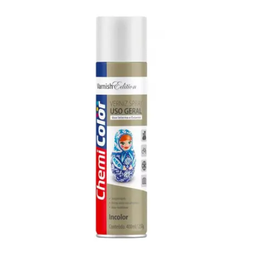 SPRAY T. UG CHEMICOLOR VERNIZ INCOLOR BRILHO 400ML C/6UN#