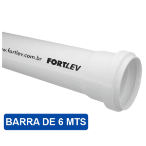 TUBO FORTLEV ESGOTO 100MM BARRA 6MT
