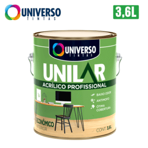 UNIVERSO TINTA LATEX ACRIL PROF UNILAR BCO NEVE GALAO 3,6LT