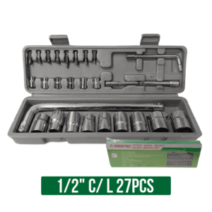 CHAVE JOGO SOQUETE 1/2″ C/ L 27PCS OMNITOOL