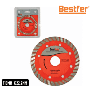 DISCO CORTE DIAM TURBO 110MM 22,2MM BESTFER BFH0081