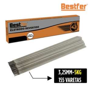 ELETRODO ACO CARB 6013 3,25MM BESTFER C/ 5KG 155 VARETAS