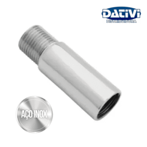 DATIVI EXTENSAO P/ TORN METAL CROM INOX 1/2″ CURTA