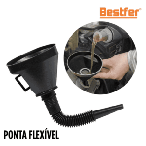 FUNIL PLAST 100MM PONTA FLEXIVEL BESTFER BFH1473