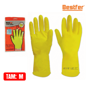 LUVA LATEX FORRADA AMARELA M BESTFER