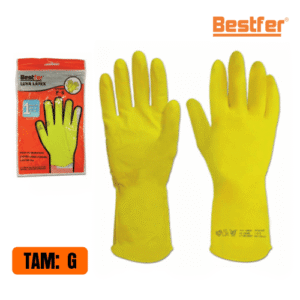 LUVA LATEX FORRADA AMARELA G BESTFER