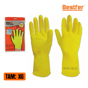 LUVA LATEX FORRADA AMARELA XG BESTFER