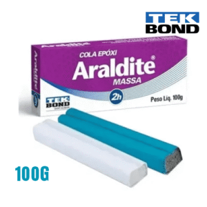 MASSA EPOXI ARALDITE CINZA 100 GRS TEK BOND