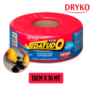 VEDATUDO FITA ADESIVA ALUM 10CM X 10 MT DRYKO