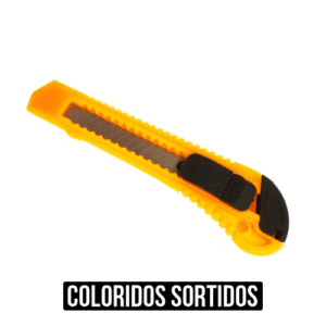 ESTILETE MULTIUSO 1 LAMINA COLOR CARTELA C/12 PCS OMNITOOL