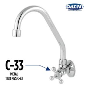 DATIVI TORNEIRA B MOV METAL PAREDE 1168 MVS C-33