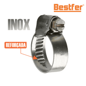 ABRACADEIRA ROSCA SEM FIM 3/4″ INOX REFOC BESTFER PCT50 BFH1786