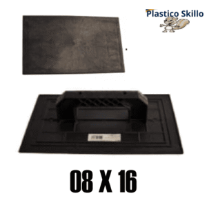 DESEMP PVC 08 X 16 LISA PRETA SKILLO