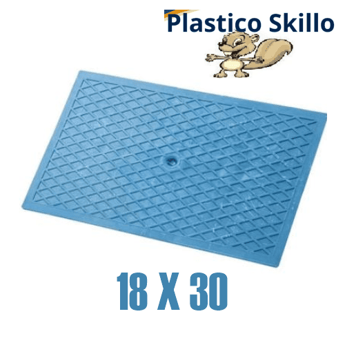 DESEMP PVC 18 X 30 CORRUGADA AZUL SKILLO