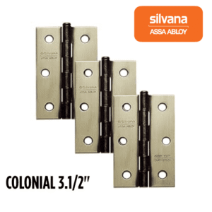 DOBRADICA KIT C/ 3PCS COLONIAL 3.1/2″ SILVANA