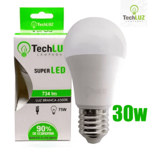 LAMPADA LED BULB 30W BIV 6500K TECHLUZ