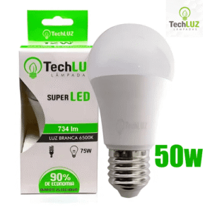 LAMPADA LED BULB 50W BIV 6500K TECHLUZ