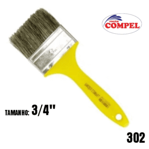 TRINCHA 302 3/4″ AMARELA CERDA GRISS PCT12 COMPEL